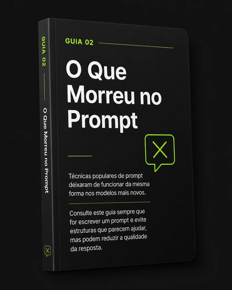 Capa do guia O Que Morreu no Prompt